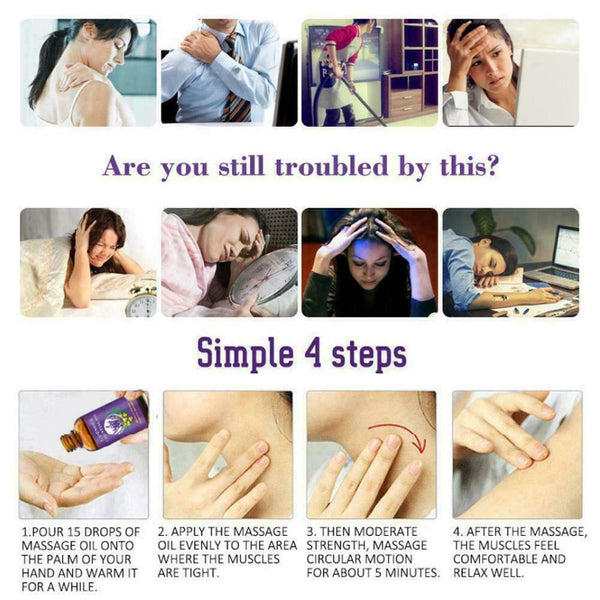 Product Lavender Pure Essential Oil Body Skin Care Oil Essential Massage W6V8