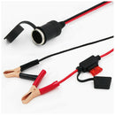 2FT 12V 24V Car Cigarette Lighter Socket Female Adapter 10A Alligator Clips C O3