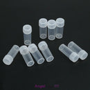 50PCS 5ml Plastic Sample Bottle Test Tube Lab Small Vial Storage Lid Container