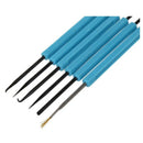 Blue Hex Handle PCB Circuit Board Solder Assist Set Disassembly Tool 6 in 1 X4P6