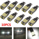 10Pcs White 45 SMD 4014 T15 W16W LED Car Reverse Back Light Bulb 6000 Nw