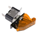 12V 20A Yellow LED Toggle Switch SPST ON/OFF with Yellow Cover for Car Truck