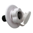 2 Pieces RV White City Water Fill Inlet Flange Plastic with Check Valve RV Parts