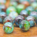 30 PCS Mult-Colour Round Natural Glass Beads 8mm Jewellery Making Hot Crafts NEW