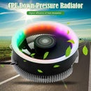 Q2 100mm Desktop CPU Cooler Fan Colorful Lighting 3 Pin Cooling Radiator