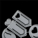 Love Geometry Label Metal Cutting Die For DIY Scrapbooking Album Paper Card SP