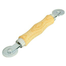 Screen Rolling Tool with Wood Handle and Steel Wheels
