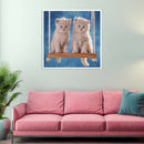 5D Full Round Diamond Painting Animals diy Cross Stitch (Cats-LD289)