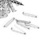 Bulk 50x  Brooch Ba Safety Catch Bar Pins Craft DIY