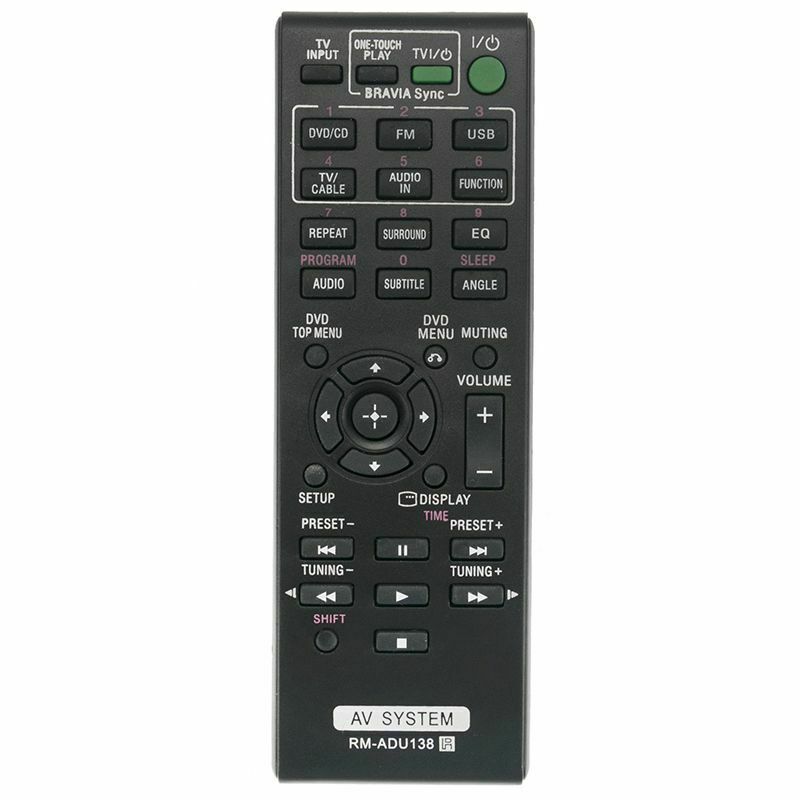RM-ADU138 Replace Remote Control fit for Sony AV System DAV-TZ145 HBD-TZ140 R3G6
