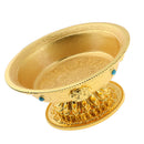 Alloy Lotus Fruit Bowl Buddhist Temple Decoration Religious Ceremonial Plate