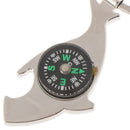 1Pc Unisex Compass Metal Car Keyring Keychain Key Chain Ring Keyfob - OZ