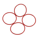 40 mm x 36 mm x 2 mm Silicone O Ring Oil Sealing Washers Red 10 Pcs F8C1