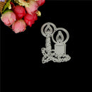 Delicate Xmas Candle framed Metal Cutting Dies Scrapbooking Card Craft Decor3cZ