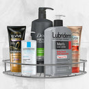 Corner Shelf Bathroom Adhesive Shower Caddy Basket Wall Mounted Storage Org Y1A9