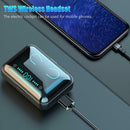 F9-5 Wireless Bluetooth V5.0 Earphones In-ear Stereo U-Type Headset (Black) SN9F
