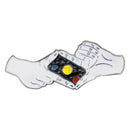 Planet Space Photographing Gesture Brooch Pin Badges Lapel Pin Jewelry Gift FT