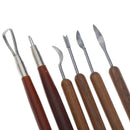 6pcs Clay Sculpting Wax Carving Pottery Tools Modeling assorted pottery to H Gw