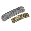 2Pcs Floral French Barrette Celtic Large Hair Clip Clamp Hairpin Clasp