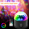 Sound Activated RGB LED Magic Ball Light Remote Control Stage DJ Disco Lamp