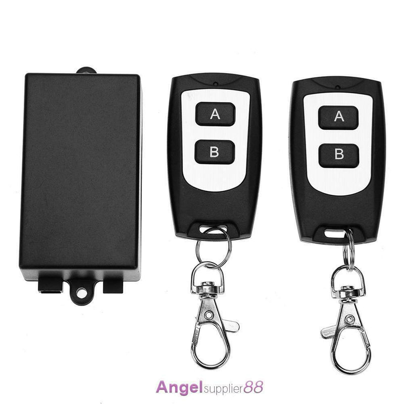 Receiver&2Transmitter 220V 1CH RF Wireless Remote Switch Light Lamp LED