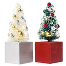 Christmas Mini Tree Artificial Pine Table Gift Ornaments Festival Home Bar Decor