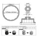 Oil Filter Wrench Cap Housing Removal Installer Repair Tool For 2005-2015 Scion