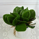 Artificial flower, leaves of Phalaenopsis (moth orchid), leaf / green (gree M3H7