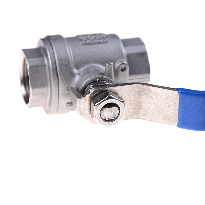 1/2" Female SS 304 Stainless Steel Full Port Ball Valve Vinyl Handle WOG1000 Ew