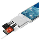 Type C USB Hub USB-C OTG Adapter 5in1 TF SD Card Reader for Smartphone Tablet  Z