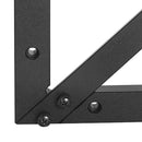Aluminium Alloy 45 90 Degree Right Angle Ruler CNC Machined Small Size Black