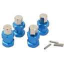 4Pcs Aluminum RC Car 12Mm Hex Wheel Hub Drive Adaptor Extension Combiner Co