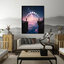 Diamond Painting Canyon Moon Phase Full Round Drill Wall Picture 30x40cm