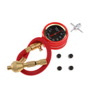 Durable Mechanical Pointer Tire Pressure Gauge Tyre Deflator Kit w/ 4 Valve Cap