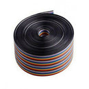 1M 40pin Wire Flat Color Rainbow Ribbon Cable Wire Durable Copper 1.17MM