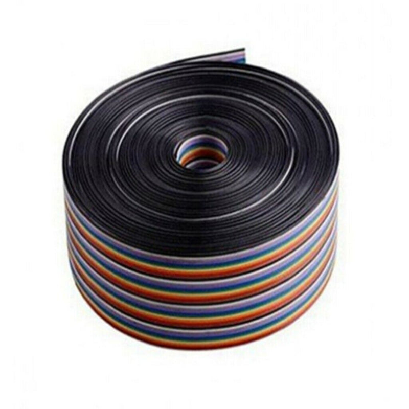 1M 40pin Wire Flat Color Rainbow Ribbon Cable Wire Durable Copper 1.17MM