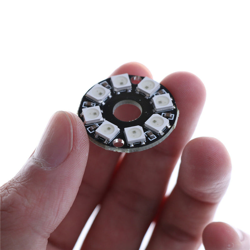 8-Bit WS2812 5050 RGB LED Lamp Panel Round Ring LED Driver Development Board .AU