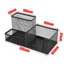Metal Pen Holder Desk Pencils Organiser Container Stationery Office School Home