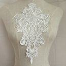 White Lace DIY Patch Badge Bag Embroidered Dress Applique Sew Iron on