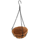 Black Growers Hanging Basket Planter with Chain Flower Plant Pot Home Garde