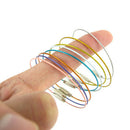 Stainless Steel Wire Keychain Cable Key Ring Chain Colored Outdoor Hiking