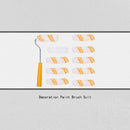 Wall Roller Wall Printing Tool for Shop Store Home Painting Brush Print Office