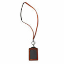 Rhinestone Bling Crystal Custom Lanyard Vertical ID Badge Holder (Orange) M1S5