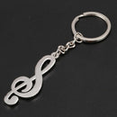 Creative Music Symbol Metal Keychain Ring Keyring Key Fob Funny New Fashion Q8Y4