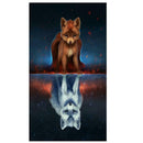 Double Fox Diamond Embroidery Painting Cross Stitch DIY Craft Home Decor