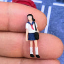 1:64 Figures Diorama Uniform Girl Fashion Japanese boy Girl B
