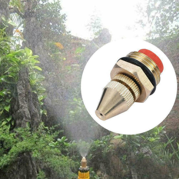 1/2"Adjustable Mist Nozzle Brass Sprinkler Fogging Water HOT M9X6 Cooling S Z9A0