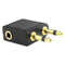 2x Airplane Airline Headphone Adapter For Audio Jack 2 Plug Air Plane Connector