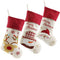 Lovely Christmas Stockings Set of 3 Santa, Snowman, Reindeer, Xmas Characte Y1H8