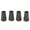 4 Pieces  Rubber Trekking pole cap Hiking pole tip Walking stick tips 4cm Black